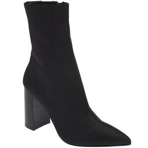 Jeffrey Campbell Siren Bootie Women's 10 Black Neoprene Pointed Toe Heels NWOB